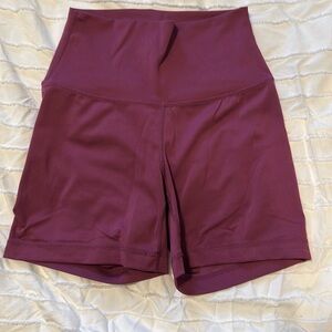 Purple yogalicious biker shorts
